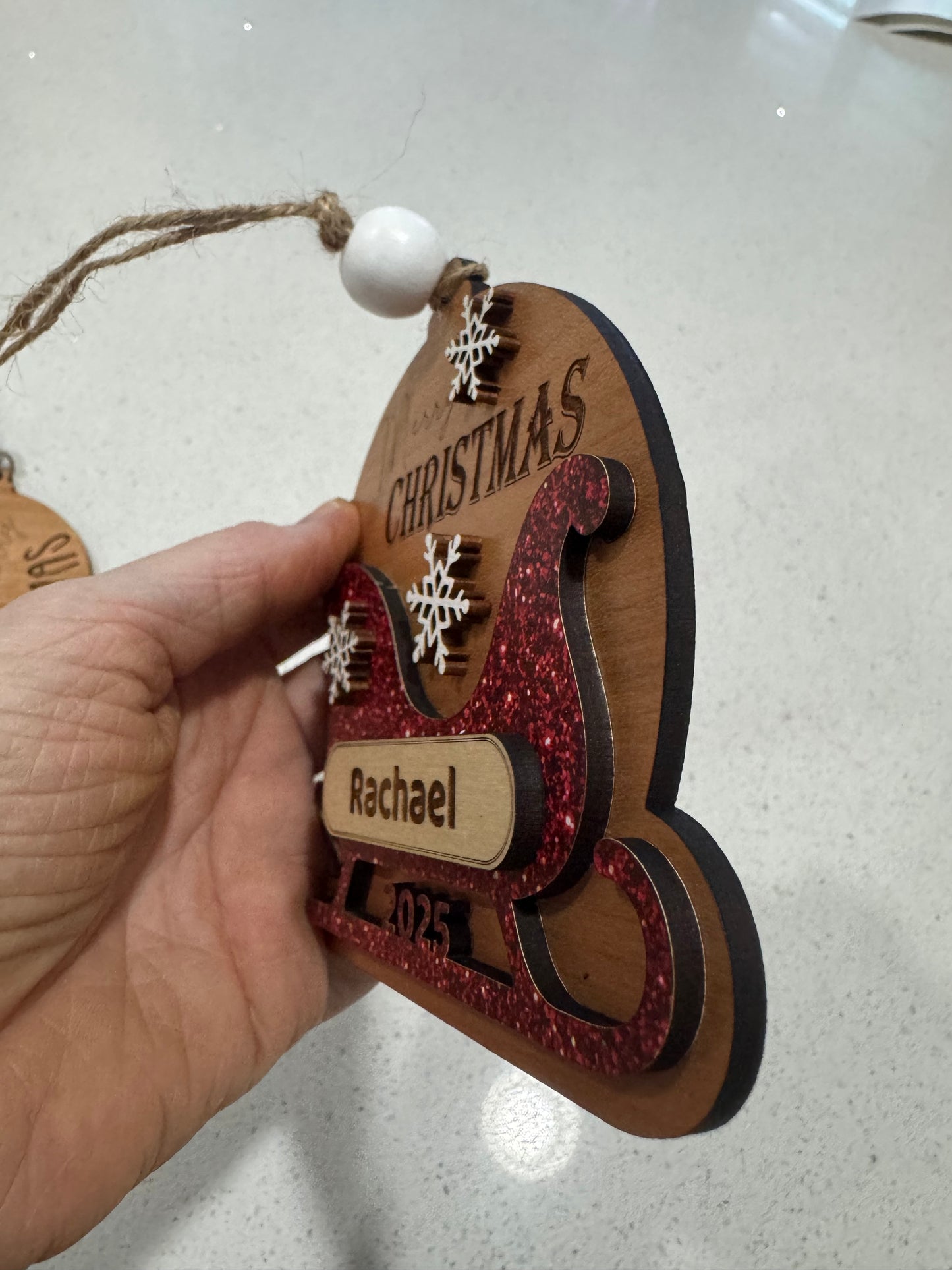 Customized Sleigh Ornament
