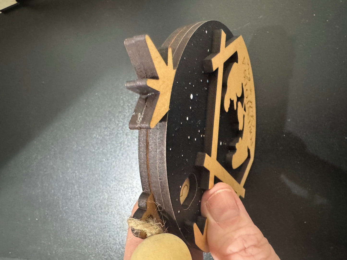 Nativity Countdown Ornament