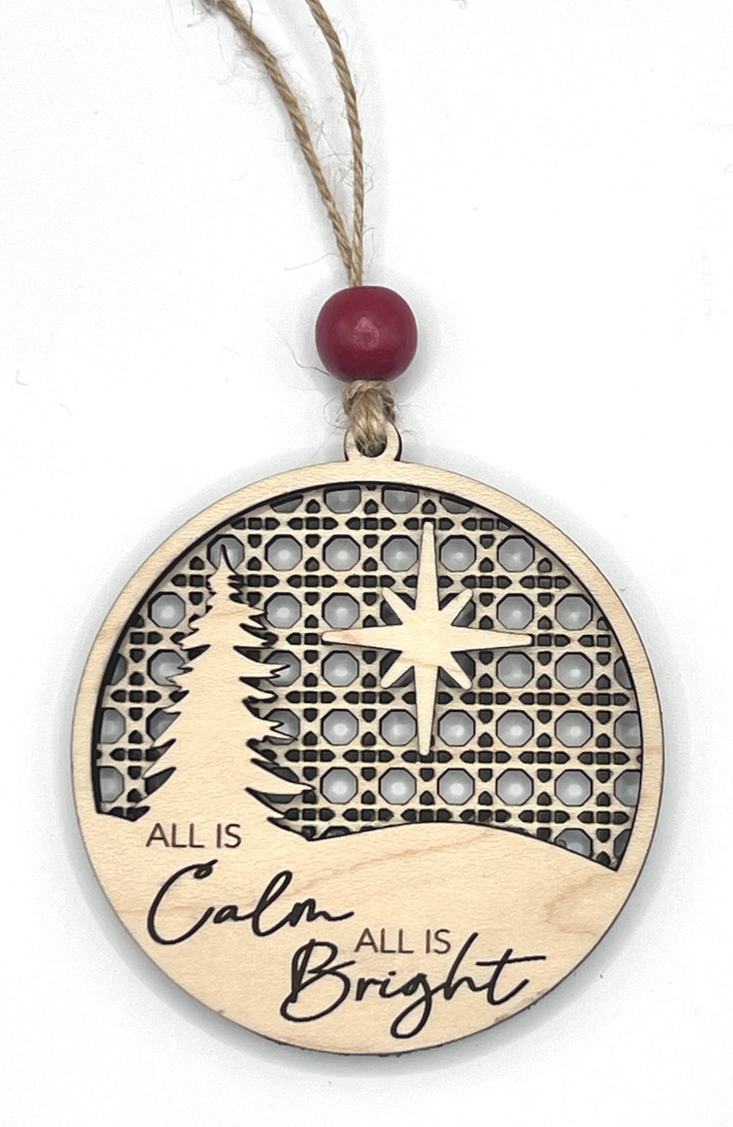 Ornament O1007 - All is Calm All is Bright