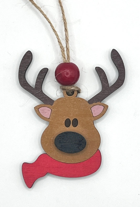 Ornament O1024 - Reindeer Red